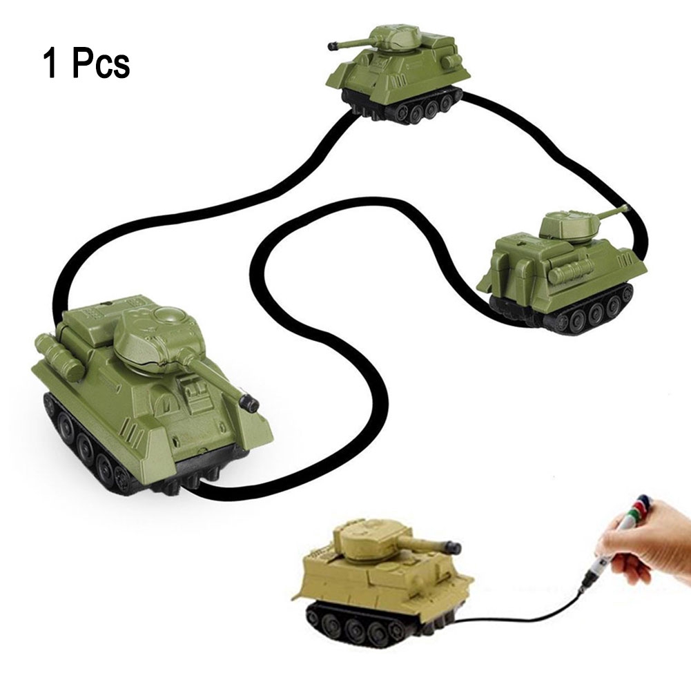 Magic Follow Any Drawn Line Pen Inductive Toy Car Truck Bus Tank Model Gifts