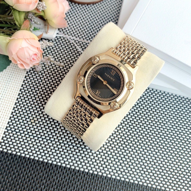 Đồng hồ nữ Vers-ace Medusa Frame Watch - Nổi bật và sang chảnh kiêu kỳ với vỏ gold  mặt đen