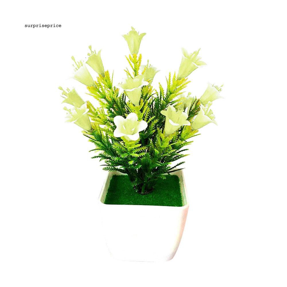 Hoa giả dùng trang trí nội thất / đám cưới kèm chậu tiện dụng