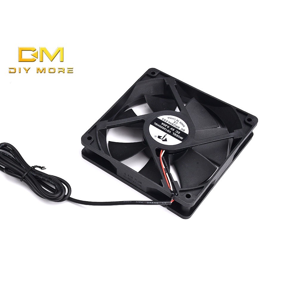 DIYMORE Quạt Hơi Nước 2 Dây 12025 DC5V Đa Dụng Chất Lượng Cao