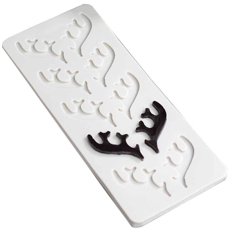 Khuôn Silicone Làm Bánh Hình Tuần Lộc Giáng Sinh Đáng Yêu