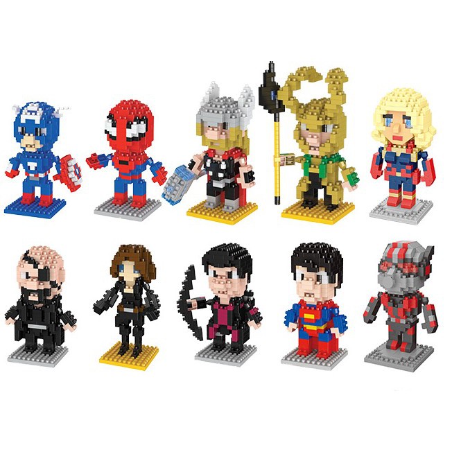 Lego Marvel Mini Tuyển Tập Mô Hình Siêu Nhân AVENGERS