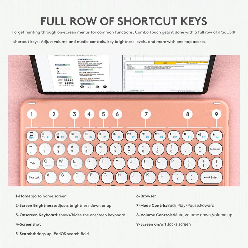 Bộ Bàn Phím Và Chuột Bluetooth Không Dây Hình Tròn 10 inch Có Nam Châm Thông Dụng Cho iPad / Laptop / Điện Thoại