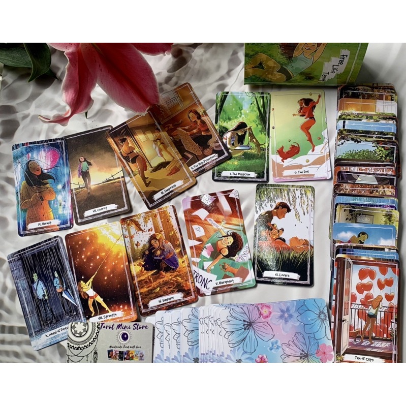 Bộ bài Free Life Tarot 95 lá size 12 x 7 cm