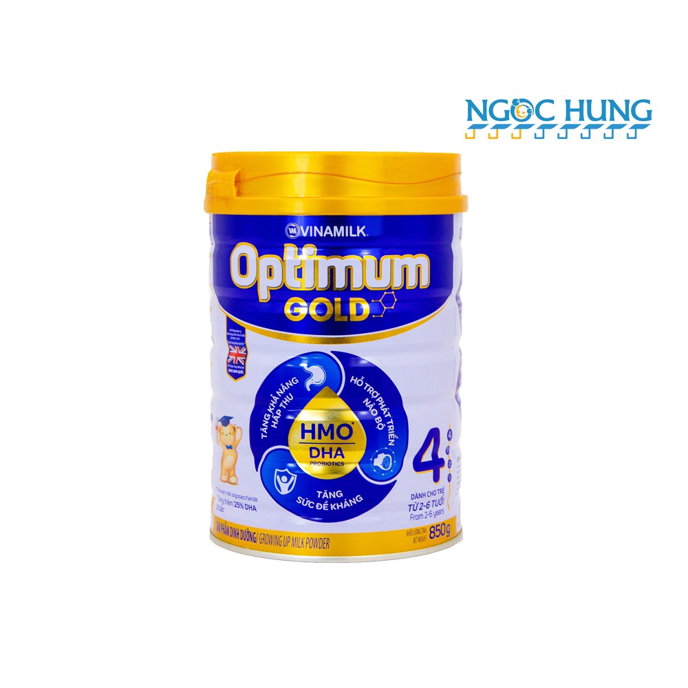 Sữa bột Optimum Gold số 1,2,3,4 lon thiếc 850g cho bé