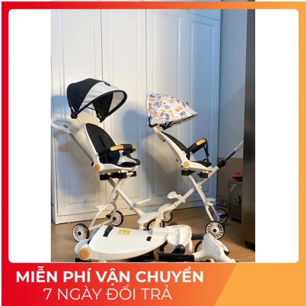 Xe đẩy  gấp gọn -NGẢ SÂU 360 - cho bé ngả ngồi 2 chế độ có đảo chiều M8BN