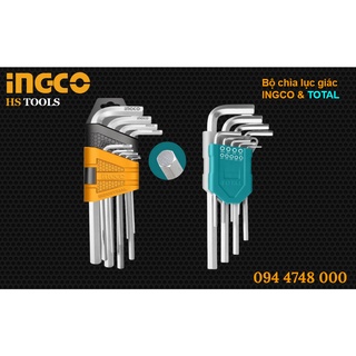 Bộ lục giác 9 cây ingco & total
