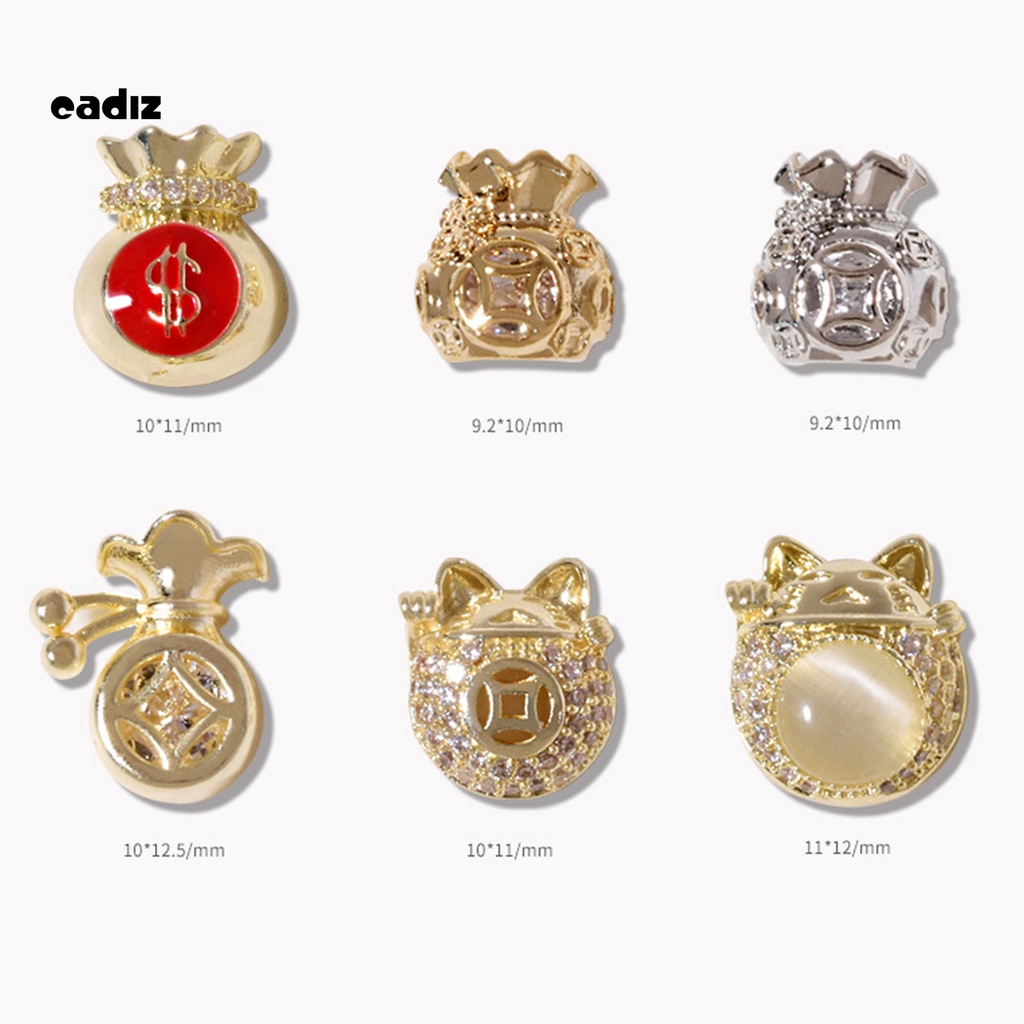 [Hàng mới về] Phụ kiện trang trí móng 3d bằng hợp kim chống rơi tiện dụng cho salon