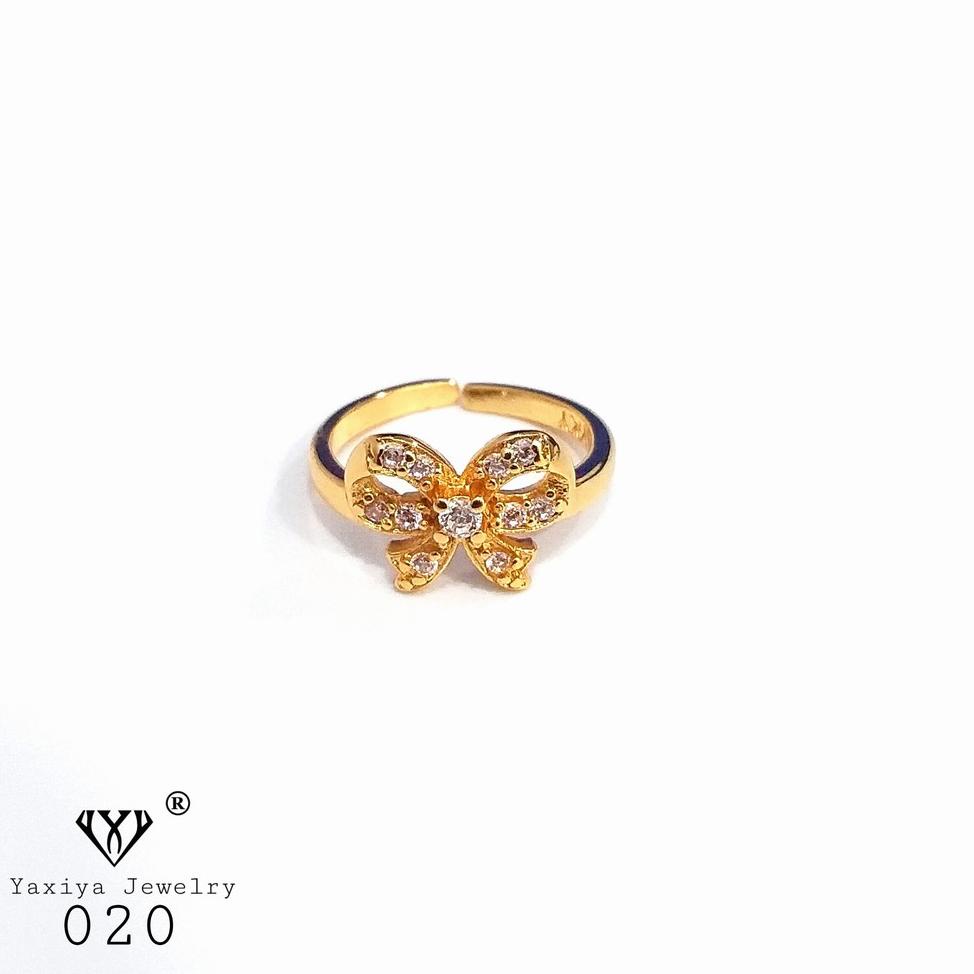 Nhẫn Mạ Vàng 18k Đính Đá Quý 020