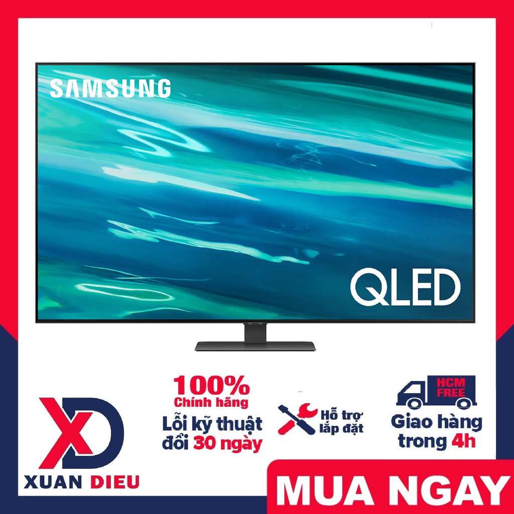 Smart Tivi QLED 4K 55 inch Samsung QA55Q80A Mới 2021. Hệ điều hành:Tizen OS, Remote thông minh, giao hàng miễn phí HCM.