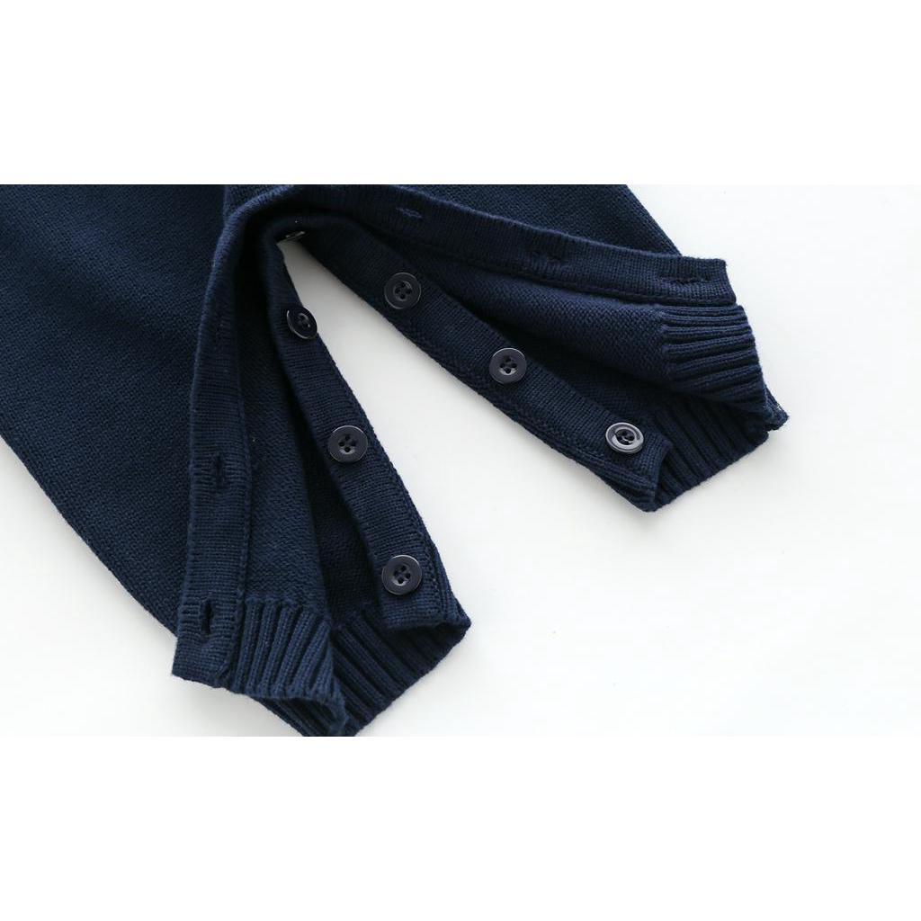 Bộ áo liền quần dệt kim tay dài thời trang mùa thu 2020 dành cho bé