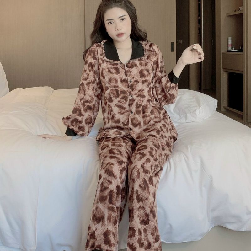 Bộ pijama, bộ ngủ mặc nhà lụa satin cao cấp mềm mịn, không xù