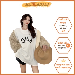 [Có ảnh thật và video] Áo Phông Nam Nữ In Chữ ABC Đơn Giản HOTTREND Chất Mềm Mịn Mát - 2DX