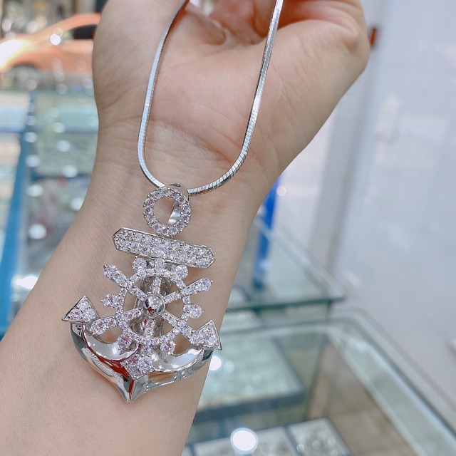 Vòng cổ nam mạ vàng trắng NGỌC MẬU đẹp xuất sắc