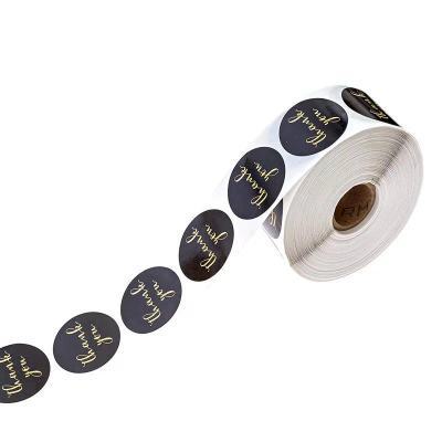 Cuộn 500 hình dán họa tiết Thank You để trang trí thủ công
