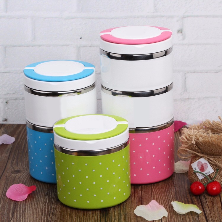 Hộp Cơm Giữ Nhiệt CHẤM BI | BigBuy360 - bigbuy360.vn