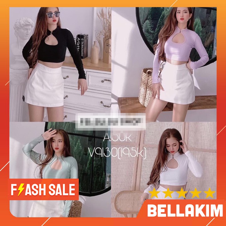 Áo kiểu thun borip cổ giọt nước siêu đẹp HÀNG Y HÌNH 100%