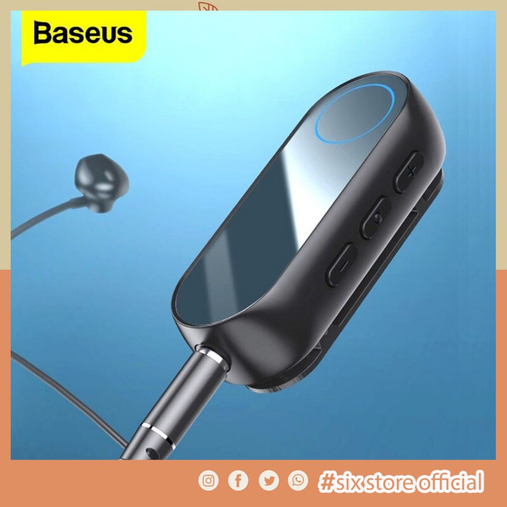 Bộ Bluetooth Receiver Baseus BA02 Wireless Adapter (Audio Bluetooth V5.0 Receiver to Jack 3.5mm, for Earphone / Speaker)