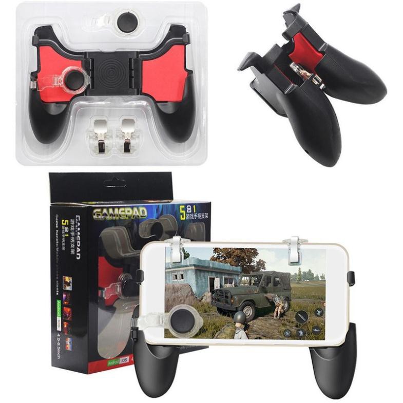 Tay cầm chơi game 5 in 1 chơi liên quân pubg - Gamepad Pubg Mobile