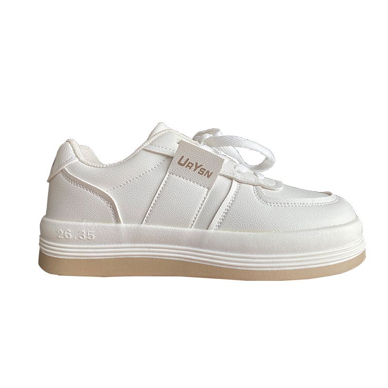 Giầy thể thao nữ sneaker trắng đế nâu