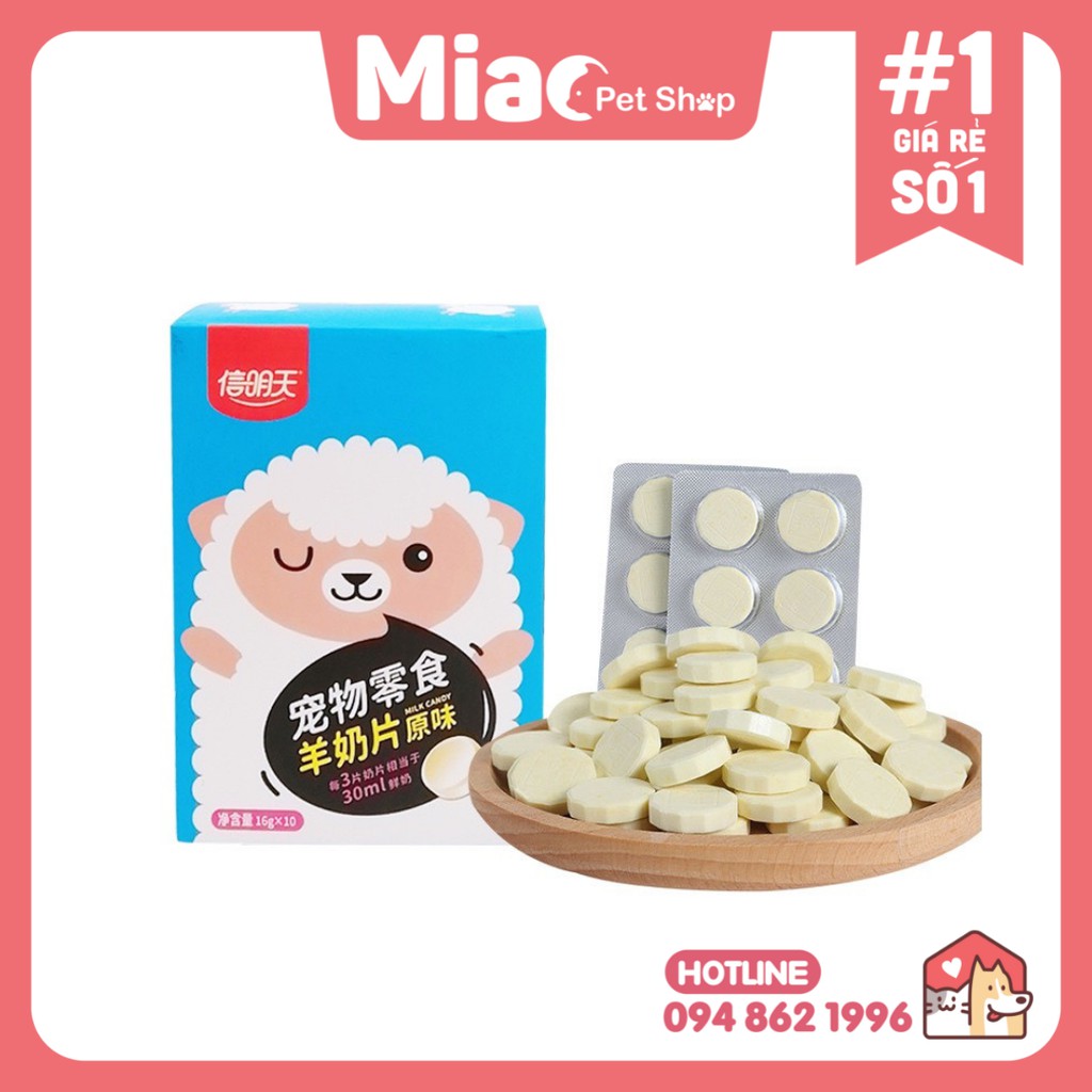 Viên nhai sữa dê cung cấp Canxi và bổ sung nhiều dinh dưỡng cho chó mèo