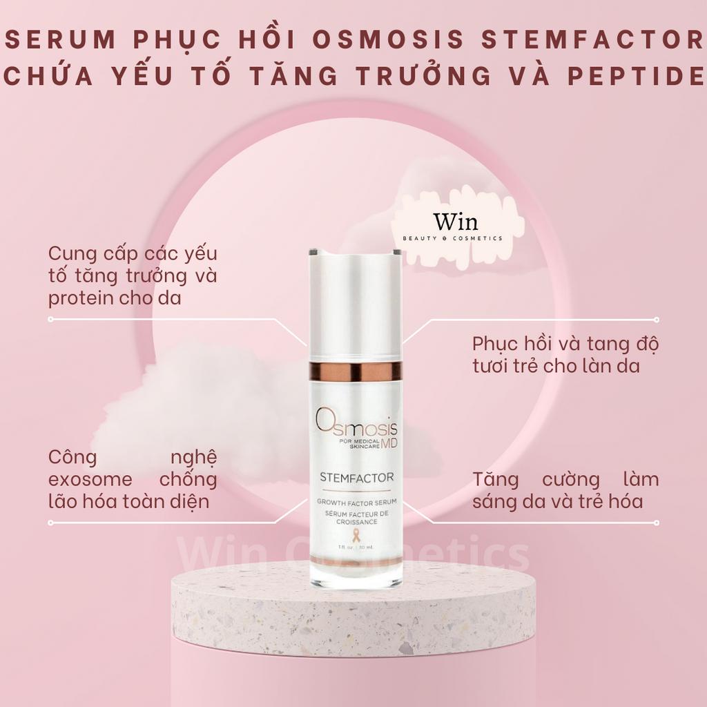 Serum Phục hồi Osmosis StemFactor chứa yếu tố tăng trưởng và peptide