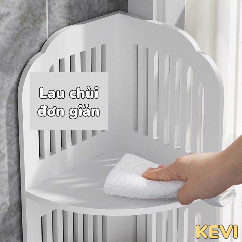 Kệ để nhà tắm 4 tầng con vịt gỗ nhựa cao cấp chống nước tuyệt đối thương hiệu Kevi