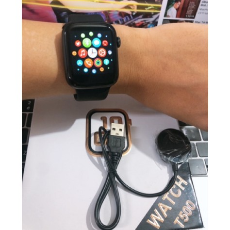 Đồng Hồ Thông Minh SmartWatch T500 - Theo Dõi Sức Khỏe - Nghe Gọi - Chống Nước IP67 - Thay Dây Chung Với AppleWatch 44mm