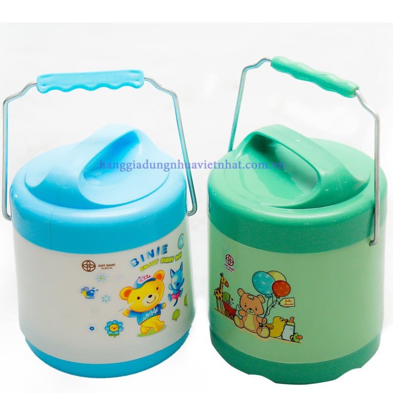 Cặp lồng giữ nhiệt 2 ngăn Việt Nhật đựng cơm, cháo, phở 2 ngăn tiện lợi
