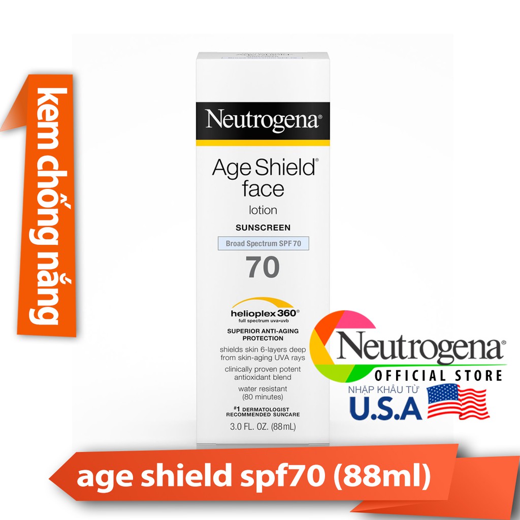 Kem Chống Nắng Neutrogena Age Shield Face Lotion SPF70 (88ml) _ NTG001CN | BigBuy360 - bigbuy360.vn