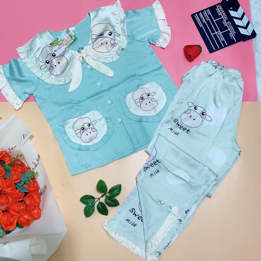 HÀNG CAO CẤP - [ Hot ] Bộ Pijama Dài Tiểu Thư Chất Lụa Latin Mặc Nhà Mịn Mát - Bộ Dài Siêu Xinh | BigBuy360 - bigbuy360.vn