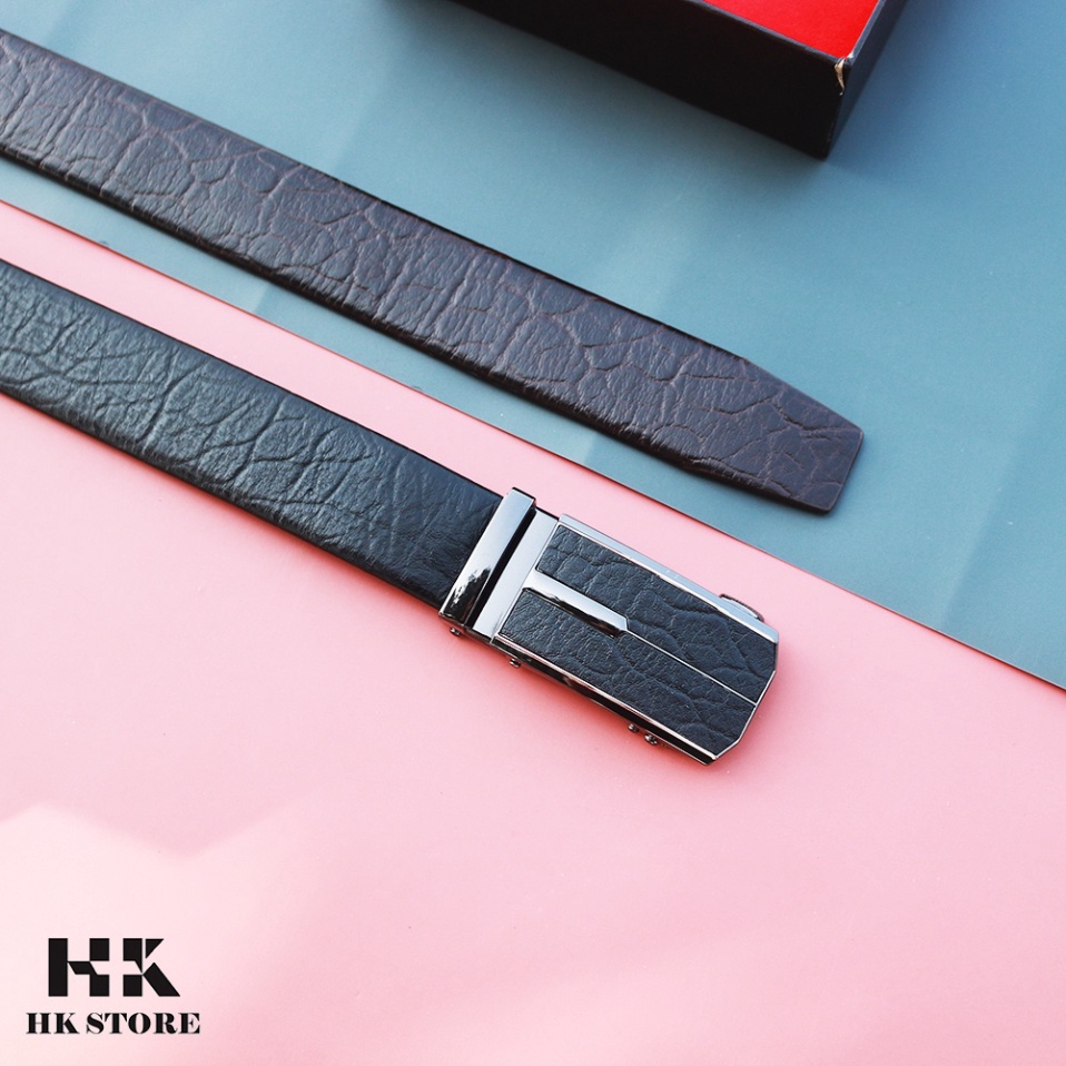 Dây thắt lưng nam da voi cao cấp - full box - hàng chính hãng HK.STORE - sang trọng đẳng cấp.