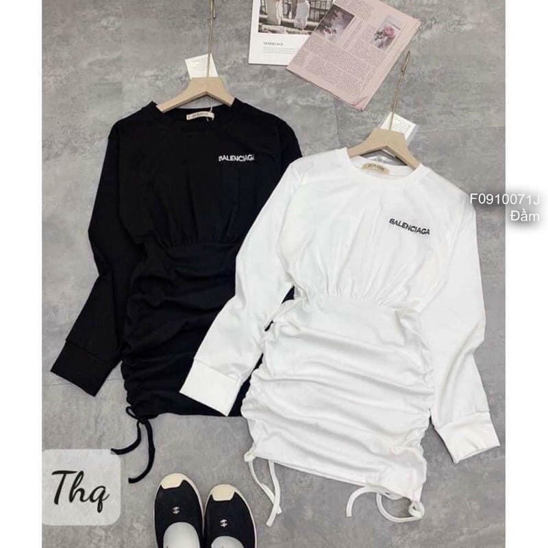 ☘️ĐẦM BODY THÊU CHỮ RÚT DÂY 2 BÊN ☘️CHẤT VẢI DÀY CHỐNG LỘ CHIZISHOP