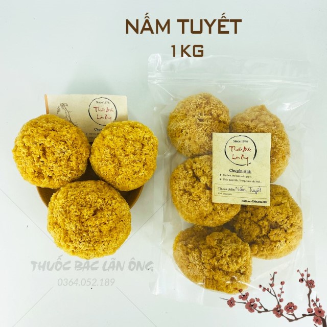 Nấm Tuyết Không Tẩy Thượng Hạng 1kg (Ngân Nhĩ)