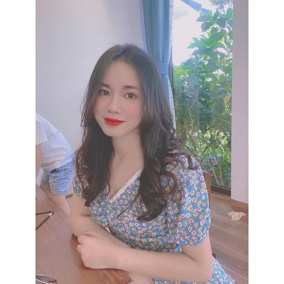 [Mã FATHANG5 giảm 10K đơn 50K] [BÁN SỈ] Váy Nữ Dáng Midi Hoa Xanh Siêu Tôn Da Cổ V Phối Ren Siêu Điệu_Cực Xinh | BigBuy360 - bigbuy360.vn