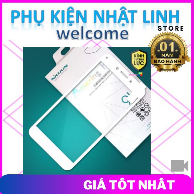 Kính cường lực Xiaomi redmi note 5 A prime full màn hình tặng kèm khăn lau.