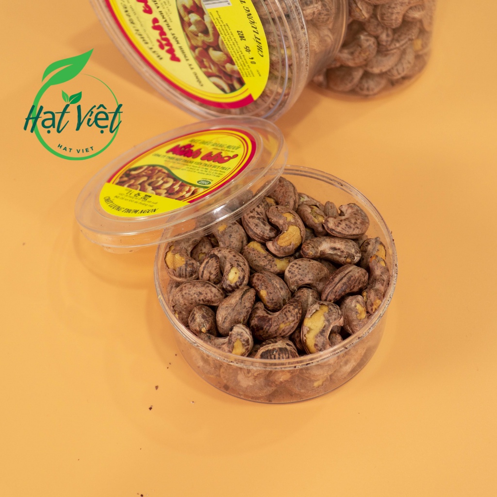 250g Hạt Điều Rang Muối Nguyên Lụa Bình Phước Loại 1, Hạt To Đều