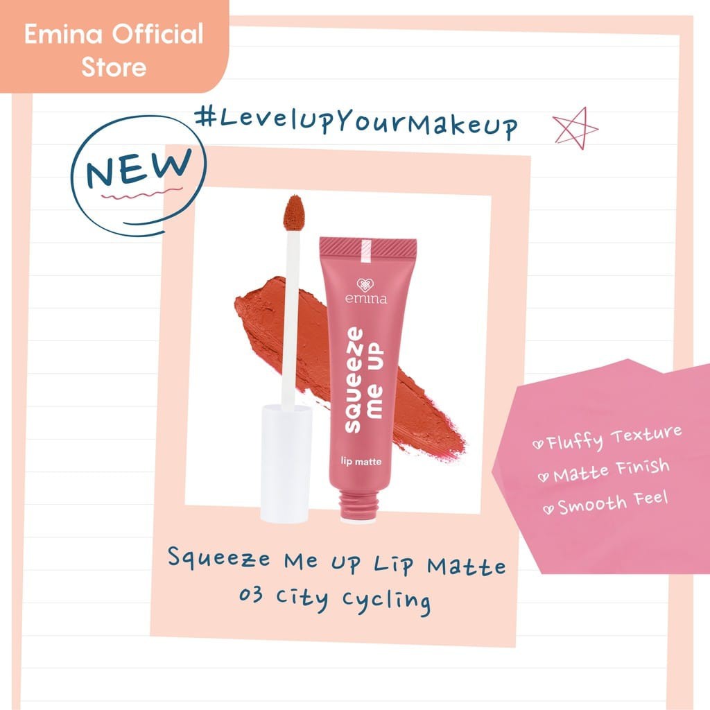 (Hàng Mới Về) Son Môi Dạng Kem Màu Lì Emina | BigBuy360 - bigbuy360.vn