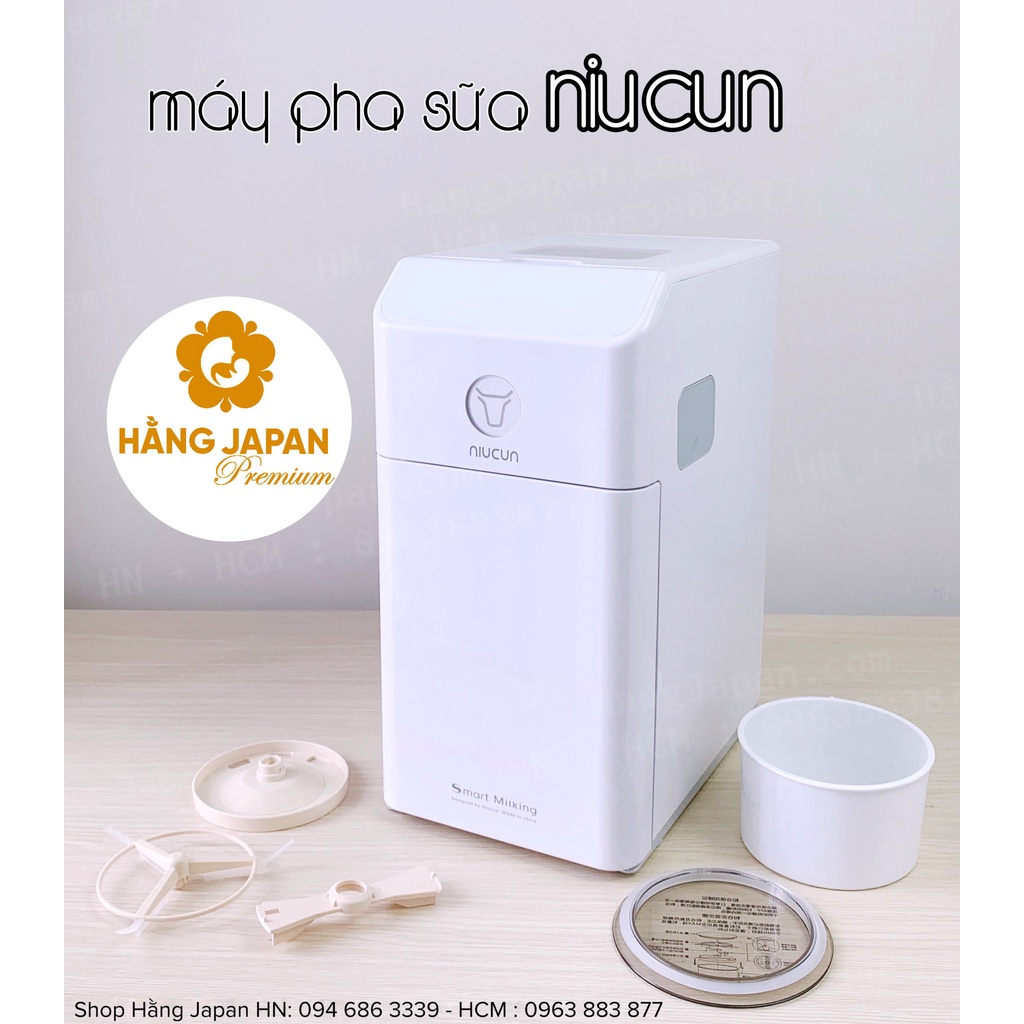 Máy pha sữa thông minh Niucun có tiệt trùng UV, pha được tất cả các loai sữa, công nghệ hiện đại