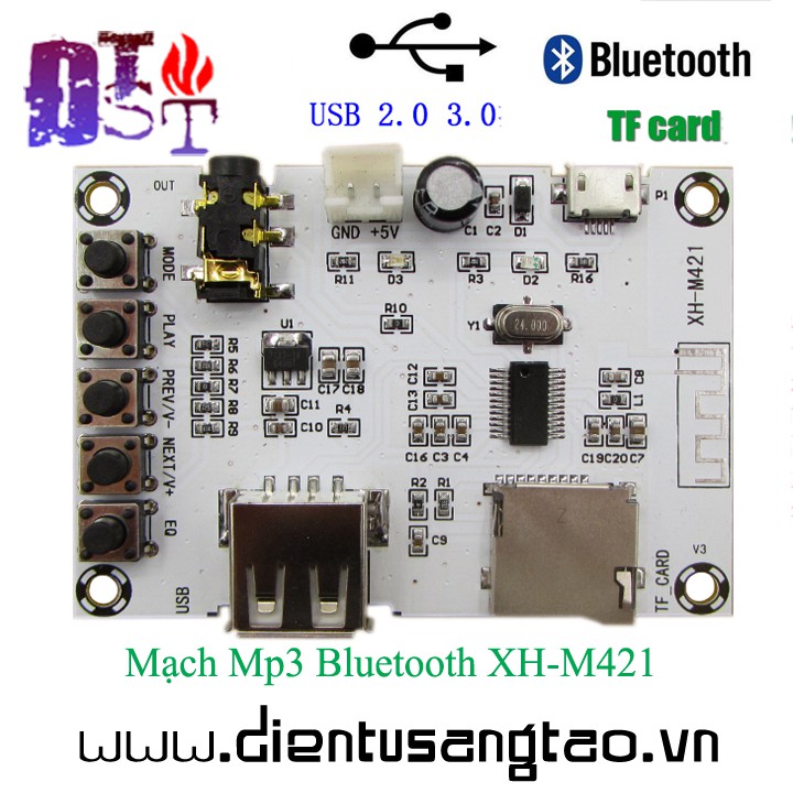 ✅ [RẺ NHẤT VIỆT NAM] ⚡ Mạch Mp3 Bluetooth XH-M421