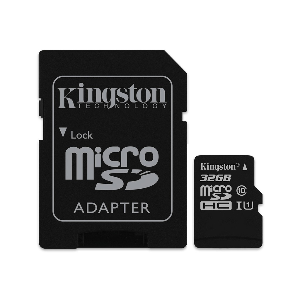 Thẻ nhớ micro SDHC Kingston 32GB class 10 kèm Adapter tặng đầu đọc thẻ (ngẫu nhiên) | BigBuy360 - bigbuy360.vn