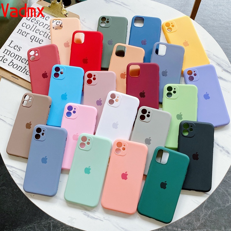 ốp điện thoại Tpu Mềm Màu Trơn Cho Iphone 11 Pro Max X Xs Max Xr Iphone 7 Plus 8 Plus Iphone 6 Plus 6s Plus Se 2020