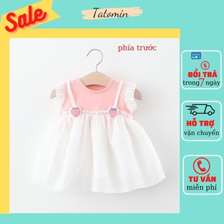 Váy Bé Gái Baby Doll, Đầm Công Chúa Phối Voan VBG02