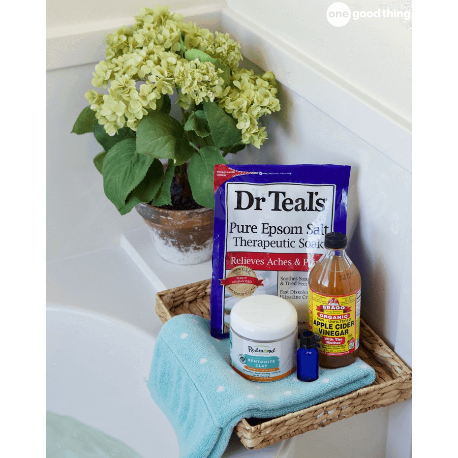 Muối tắm Epsom tinh dầu oải hương Dr Teal's giúp giảm nhức mỏi, ngủ ngon 1.36kg