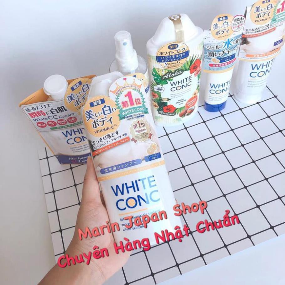 Bộ dưỡng trắng da Body trọn bộ white ConC nhật bản