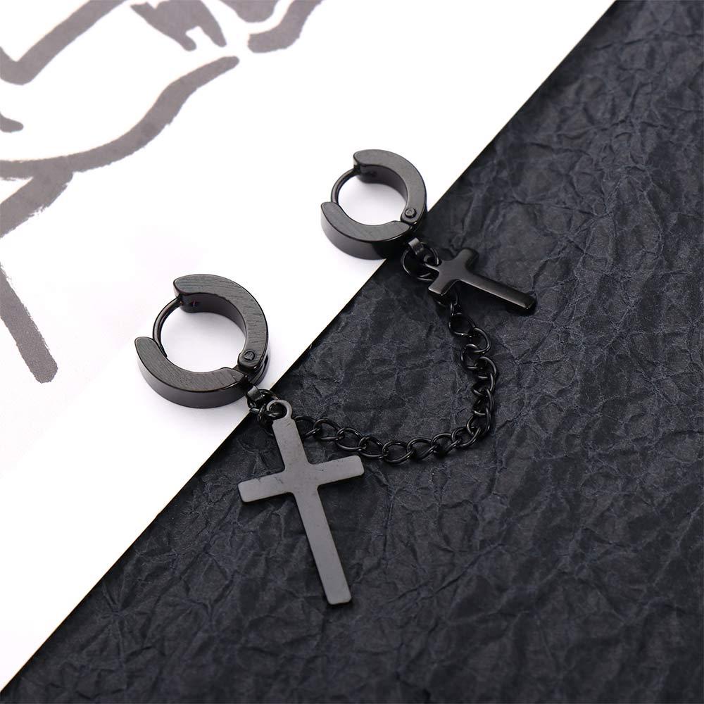 Khuyên Tai Dạng Kẹp Vành Tai Bằng Thép Titan Không Xỏ Lỗ Thời Trang Cho Nam Và Nữ