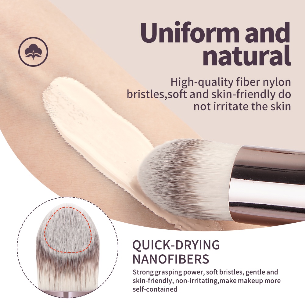 Cọ trang điểm MAGEFY tán phấn nền sợi lông dày mềm mại tiện lợi