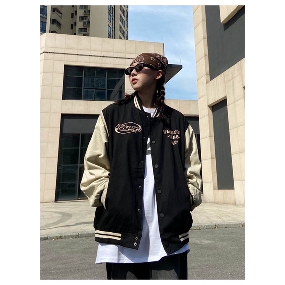 ÁO KHOÁC BOMBER KHAKI THÔ MỎNG NHẸ 2 LỚP CÁ TÍNH ÁO UNISEX NAM NỮ PHONG CÁCH