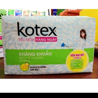 Băng vệ sinh kotex hàng ngày kháng khuẩn 20 miếng