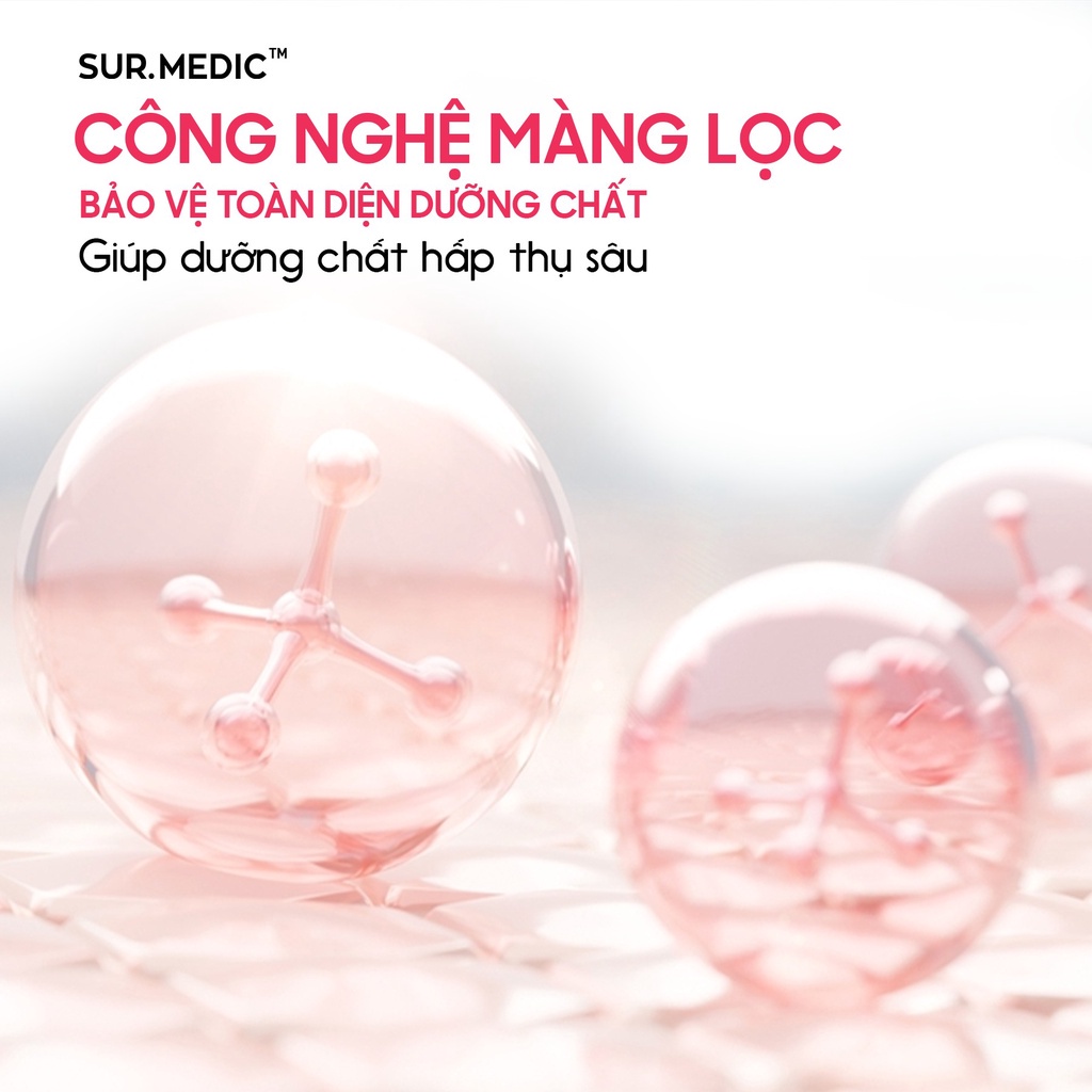 Mẫu Dùng Thử Tinh Chất Mờ Thâm Tăng Sáng Da SUR.MEDIC+ Pink Vita Brightening Capsule Essence 1ml